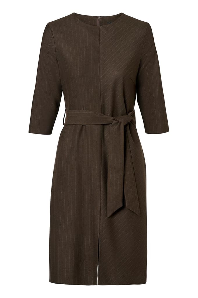 Ziana Lurex Jurk Bruin