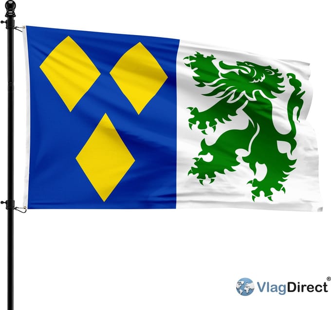 Panse vlag - Gemeente De Panne vlag - 90 x 150 cm.