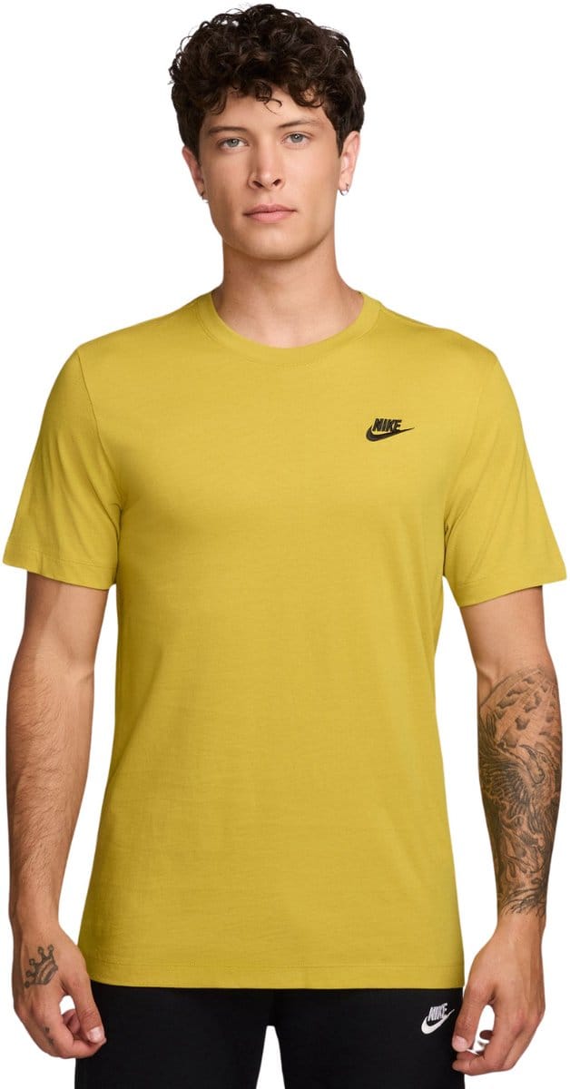 Nike T-shirt Heren Club Tee Geel - Maat S