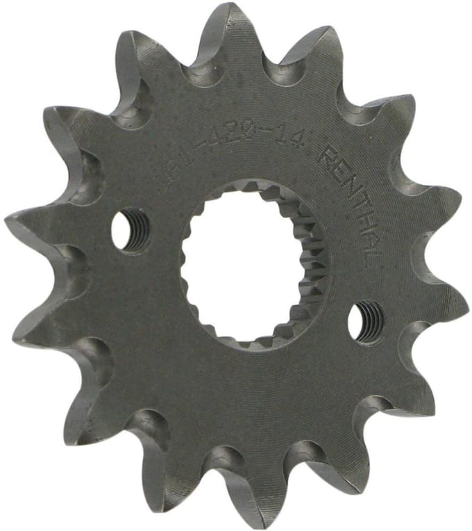 Renthal 461-420 Grooved Voortandwiel Zilver 14t