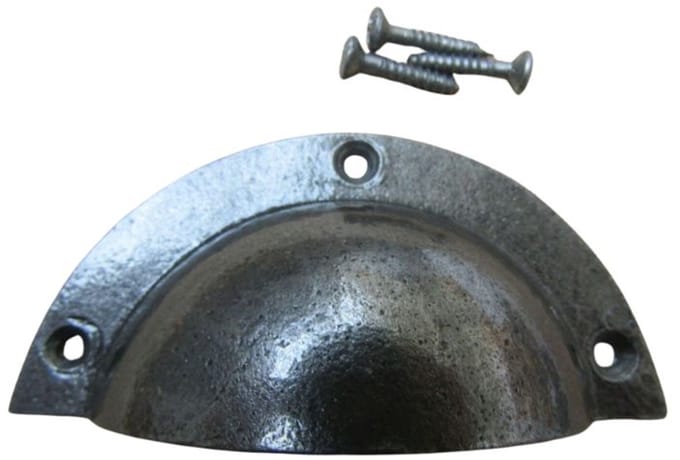 Cast Iron Small Victorian Cup Pull Handle Antique Iron