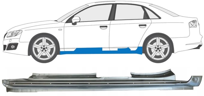 Reparatie dorpel voor Seat Exeo 2008-2013 / Links