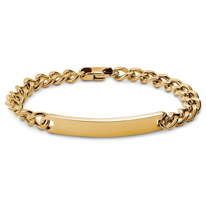 Nomen | 7 mm Goudkleurige ID-plaatarmband