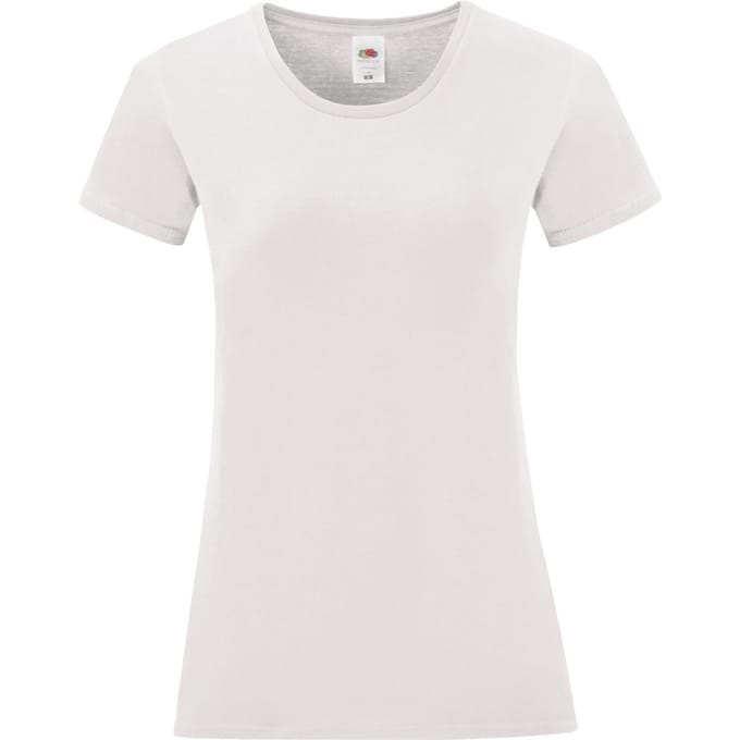 Fruit of the Loom Dames/dames Iconisch 150 T-Shirt (Wit)