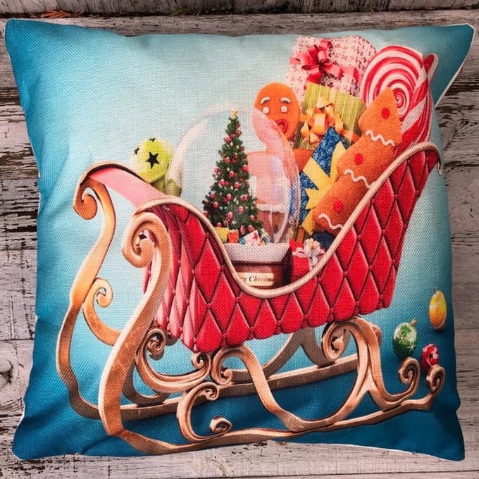 Kussenhoes - Kerst - Arrenslee - Gingerbread - Linnen