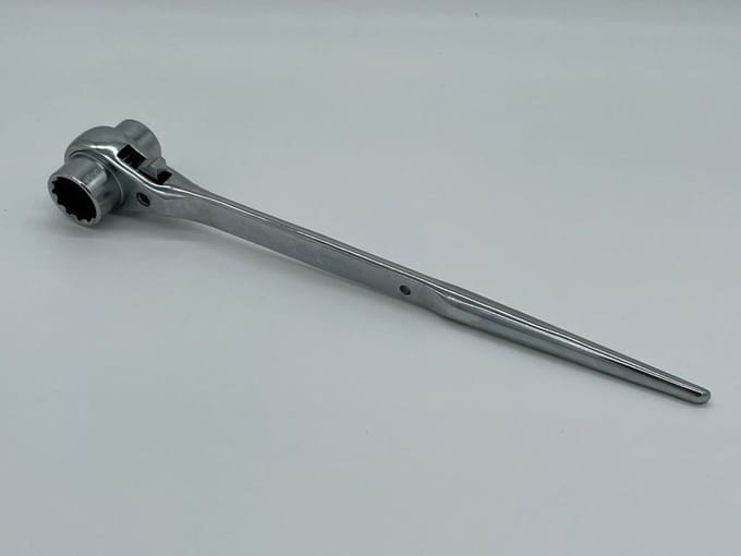 Ratel / Steigerratel / Werfpuntratel chroom 19 x 22 mm