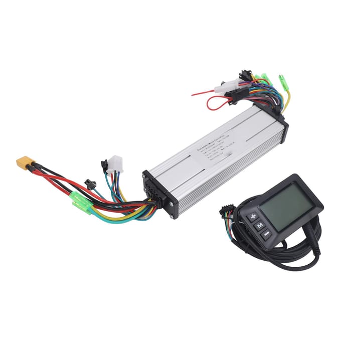 24V 36V 48V 250W 350W Borstelloze Motor Dubbele Aandrijving Controller G51LCD Display Elektrische Fiets Controller black