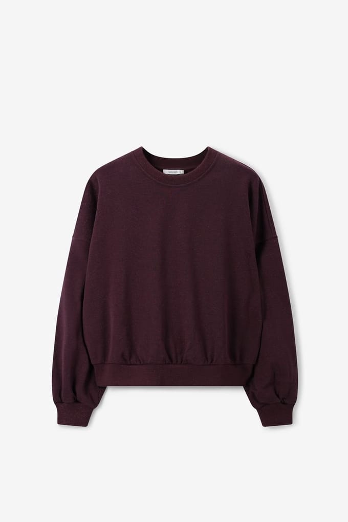 Sissy-Boy - Donkerbruine sweater met lurex