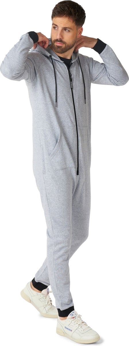 OppoSuits Gentle Grey - Unisex Onesie - Relax Outfit - Grijs - Maat M