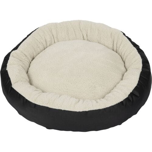 Zoofari Hondenmand - Zwart/Wit - Rond - 70cm - Zacht Pluche