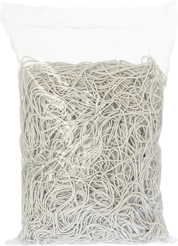 Rubbermagazijn - Elastiekjes - Wit - 100x1,5mm - Circa 1250 stuks - Elastiekjes rubber