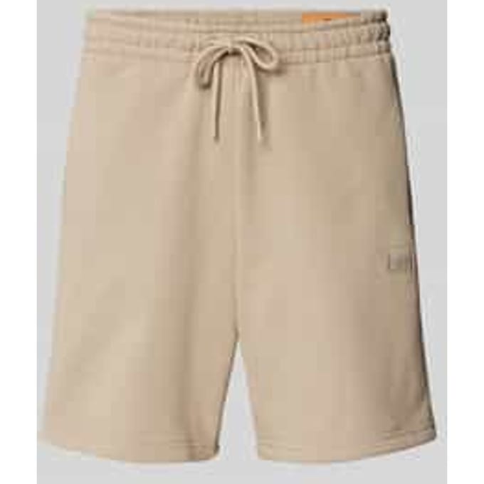 Regular fit sweatshorts met labelpatch, model 'ALPHA ESSENTIALS'