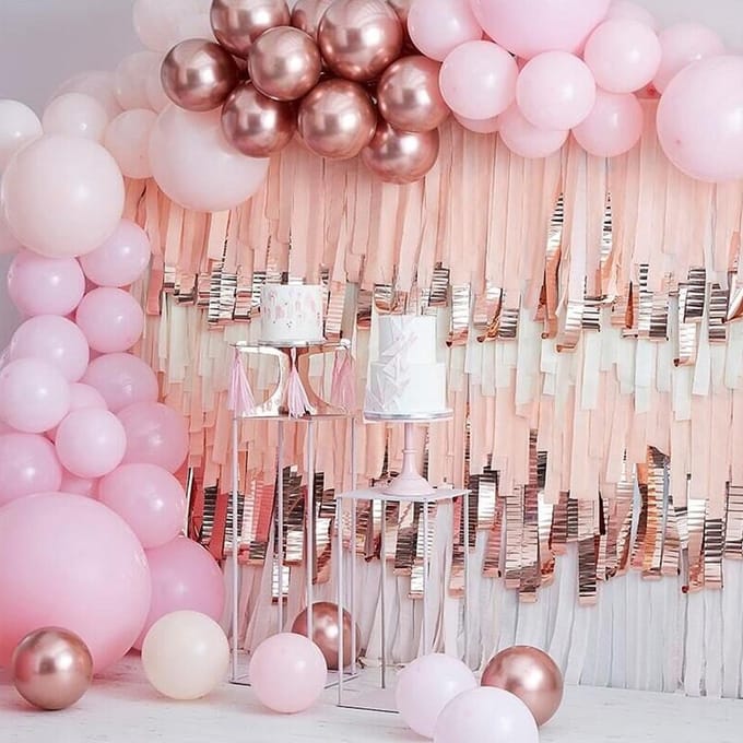 Ballonnenboog Kit Rosé Goud XL