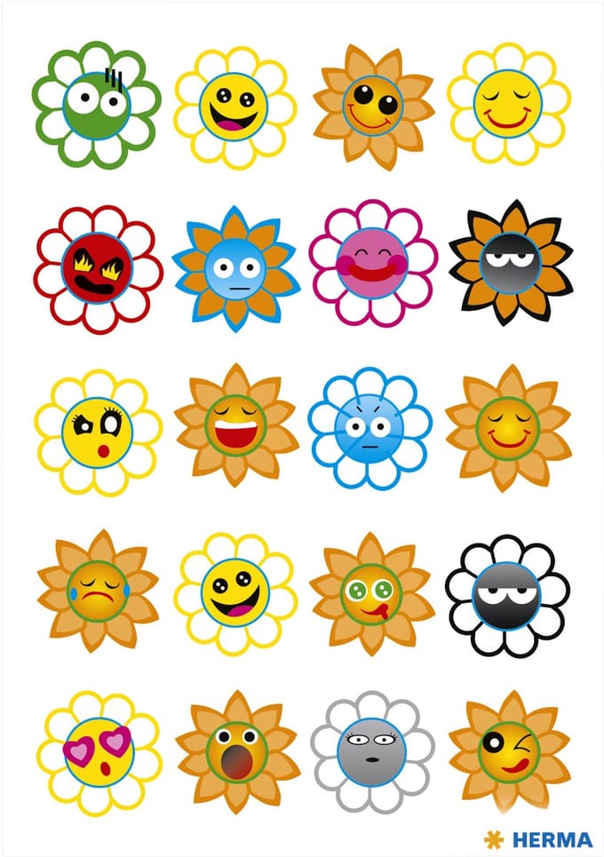 Etiket herma 3668 crazy zonnen puffy | 10 stuks