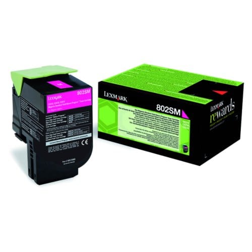 Tonercartridge lexmark 80c2sm0 prebate rood