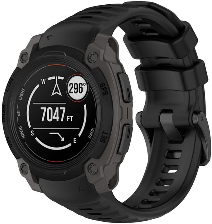 Siliconen bandje - geschikt voor Garmin Instinct E 40mm - zwart