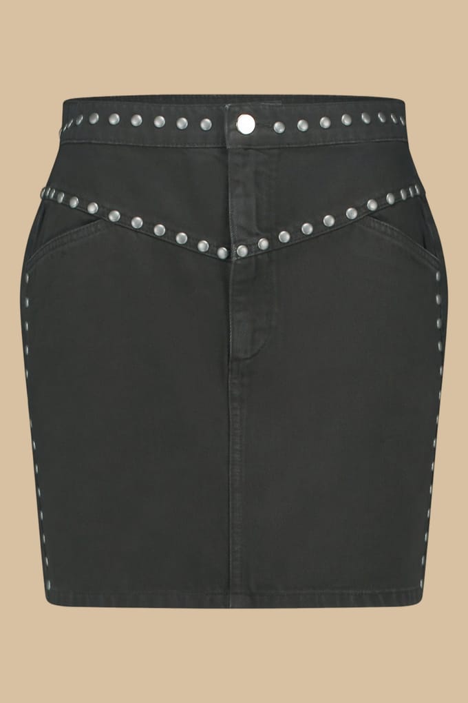 Circle of Trust Coco Skirt Washed Nero Taglia: M | Minigonne Outlet | Donna