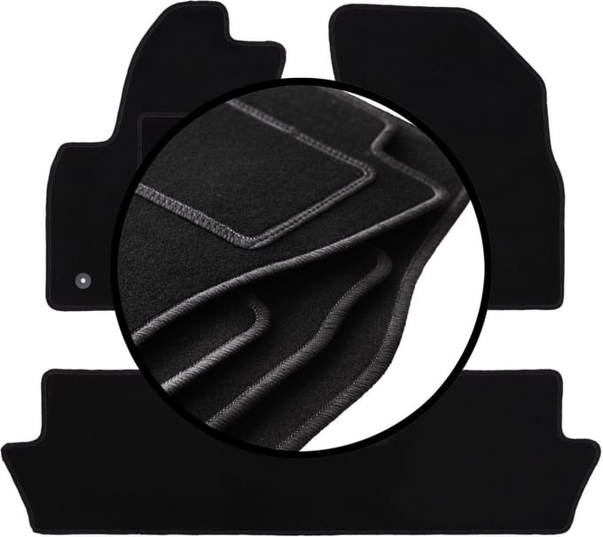 Complete set veloursmatten voor: Citroen C4 Picasso I minivan (2006-2013)