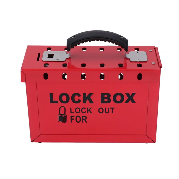 Ensemble de Cadenas pour Boîte de Consignation Portable de Sécurité pour Consignation de Groupe avec 12 Cadenas de 38 mm 24 Clés black
