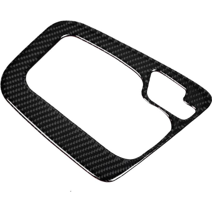 Koolstofvezel Linksgestuurd Middenconsole Schakelpookpaneel Cover Trim Passend voor 3 Serie E46 1998 2005 black