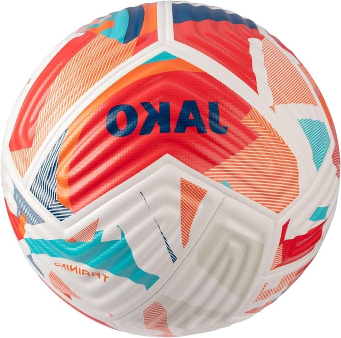 Voetbal Trainingsbal - Sportbal - Wedstrijd Training - Hybride Technologie - Maat 5 - Wit Rood Blauw