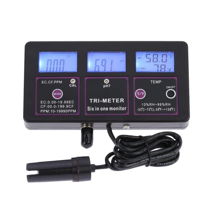 Nouveau Testeur d'eau professionnel 6 en 1, multi-paramètres, numérique LCD, multifonction, EU Plug