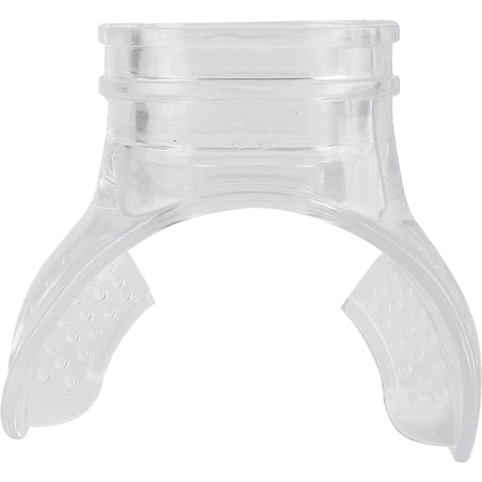 Transparant PVC Professioneel Duiken Standaard Mondstuk white