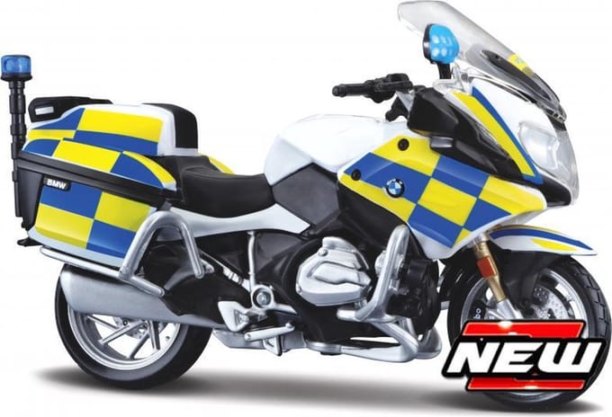Maisto BMW R 1200 Rt - Modelauto - Schaal 1:18 - Wit/Blauw/Geel