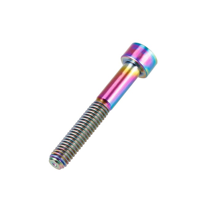 1pc Titane Jeu de Direction Potence Vélo Boulon Fileté M6 Accessoire de Cyclisme (M640 coloré)