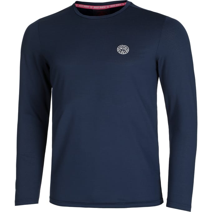BIDI BADU Crew Roundneck Longsleeve Heren-Donkerblauw