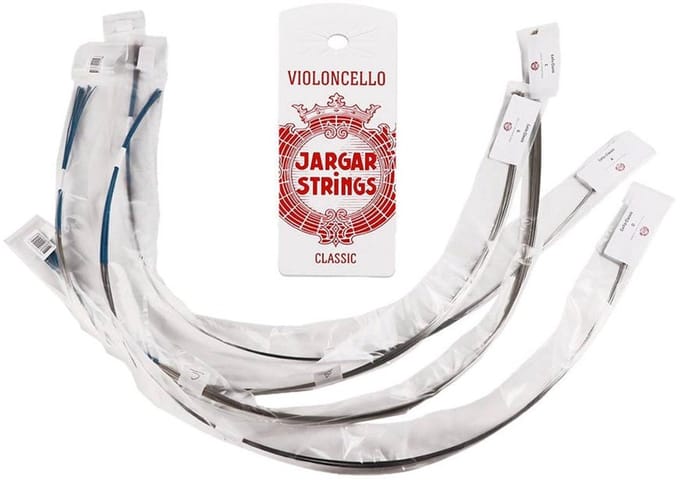 Jargar JCE-SET-BLK cello string set, medium, flexi-metal, bulk of 10 sets