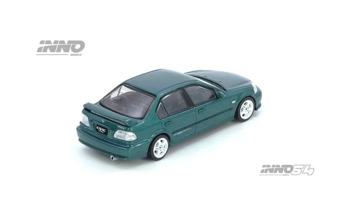 Inno Models Schaal Honda Civic Ferio Si Groen Afgewerkt Product 1/64 (EK) (EKS-GROEN) gray