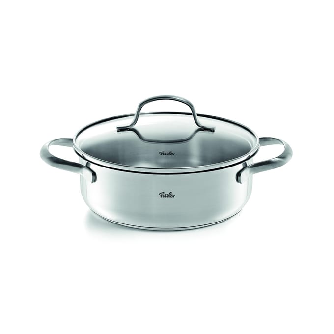 Fissler San Francisco - Kookpan Laag met Glasdeksel - 20cm - PTFE & PFAS vrij