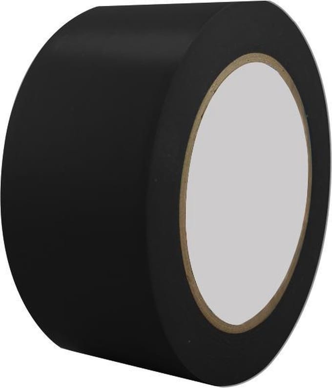 Vloermarkeringstape 5cm (Zwart)