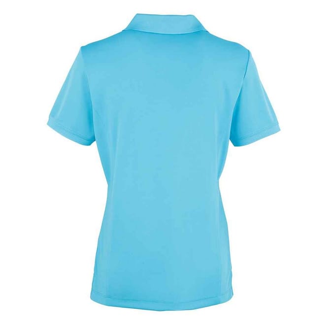 Premier Dames/Dames Coolchecker Poloshirt (Turquoise)