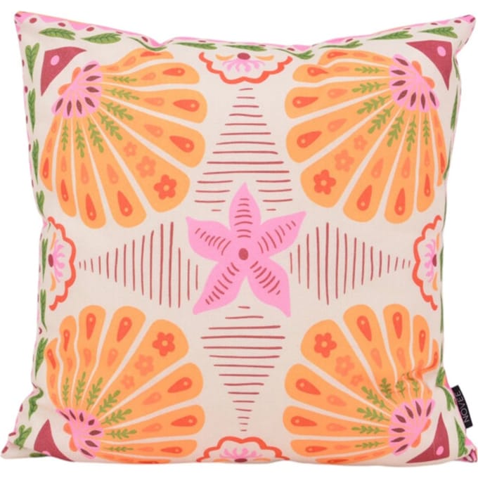 NOVÉE Sierkussen flower tropical outdoor | 45x45 cm | katoen/polyester