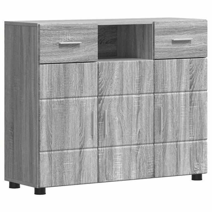 vidaXL - Houten - Kast - Grijs - Sonoma - Bewerkt - hout