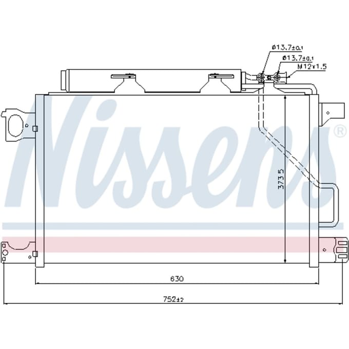 Condensator, airconditioning NISSENS 94794