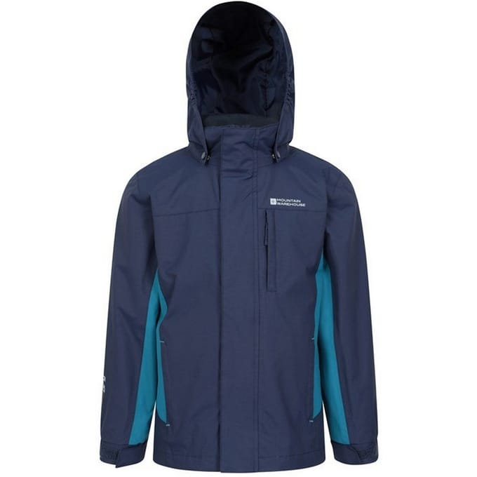 Mountain Warehouse Kinder/Kids Cannonball 3 in 1 Waterdichte Jas (Blauw)