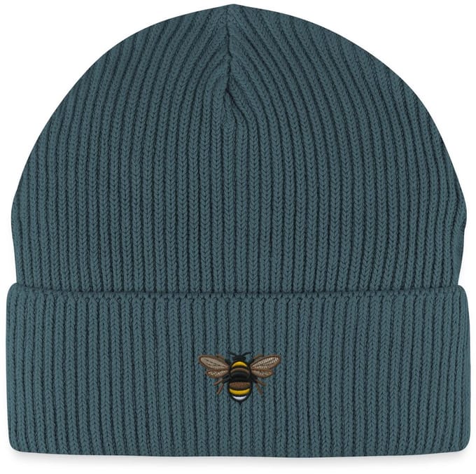 Geborduurde Bij Uniseks Bio Fisherman Beanie