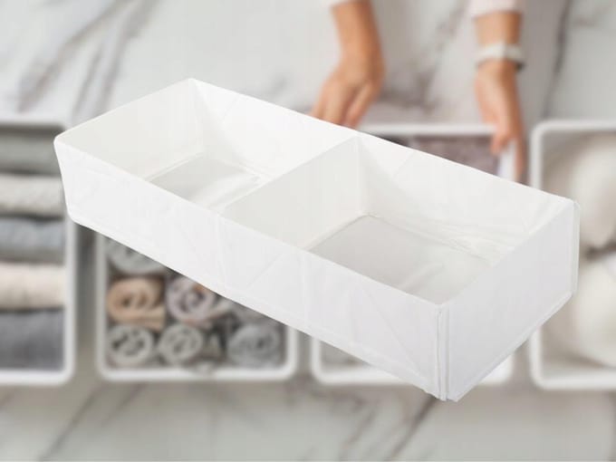 Grote Lade Organizer voor Sokken en Ondergoed - 2 Vakken