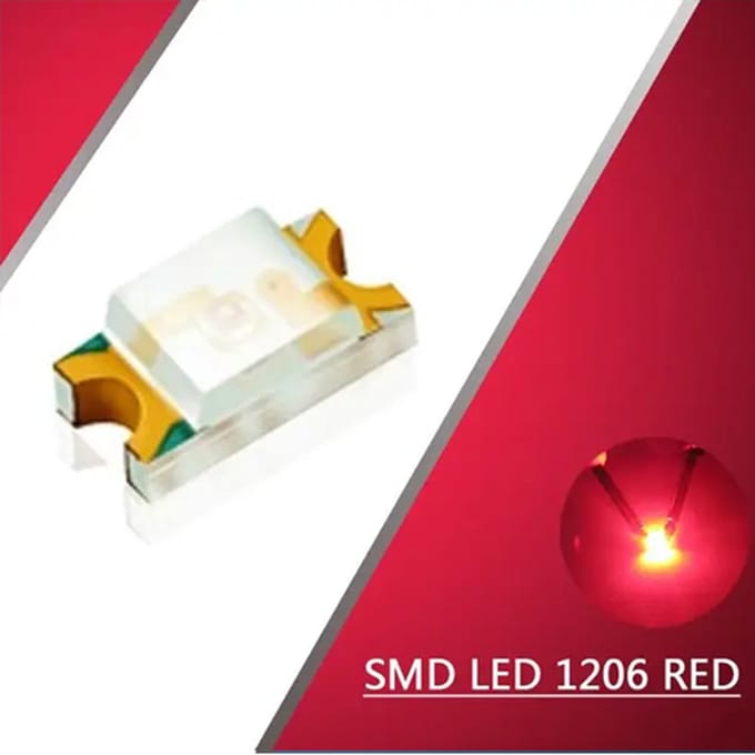 Led Diode 1206 smd 10 stuks