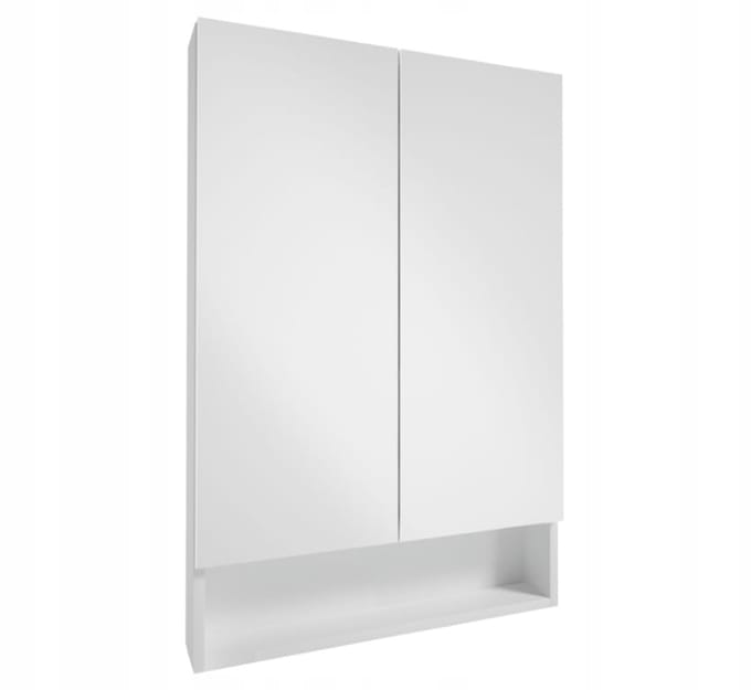Deftrans Lupo Serie - Badhuis Spiegelkast - Wit - 90x60 cm