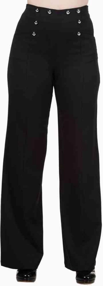 Dancing Days - STAY AWHILE Wijde broek - M - Zwart
