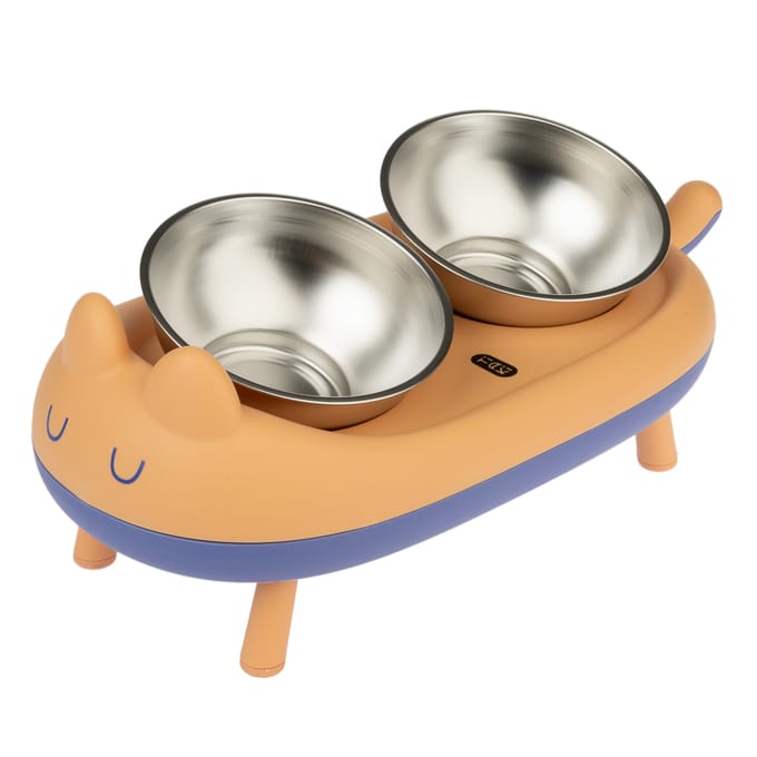 TIAKI dubbele verhoogde kom Cova 2x 350ml, Ø15cm hond/kat