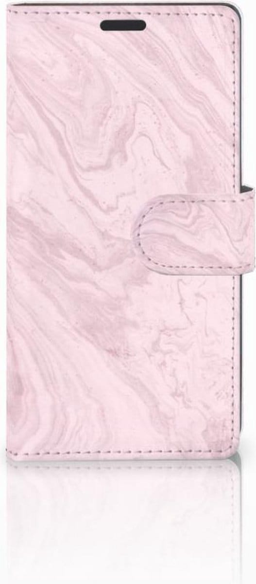 Sony Xperia Z3 Bookcase Marble Pink - Origineel Cadeau Vriendin