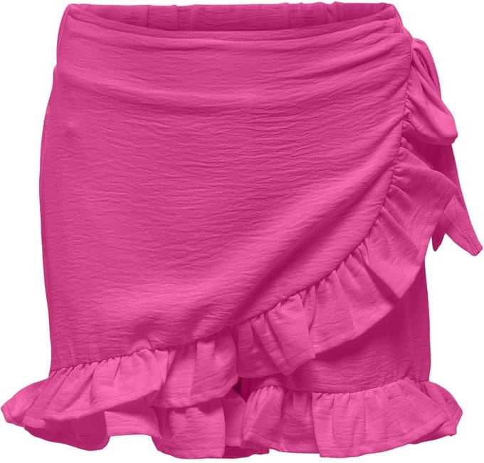 ONLY KOGMETTE WRAP SKORT WVN NOOS Meisjes Broek - Raspberry Rose - Maat 146