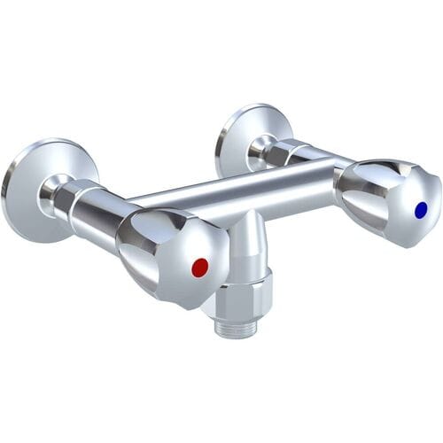 KWC Gastro two-handle wall-mounted sink mixer with hose connection from below for professional kitchen K.24.42.17.000C86