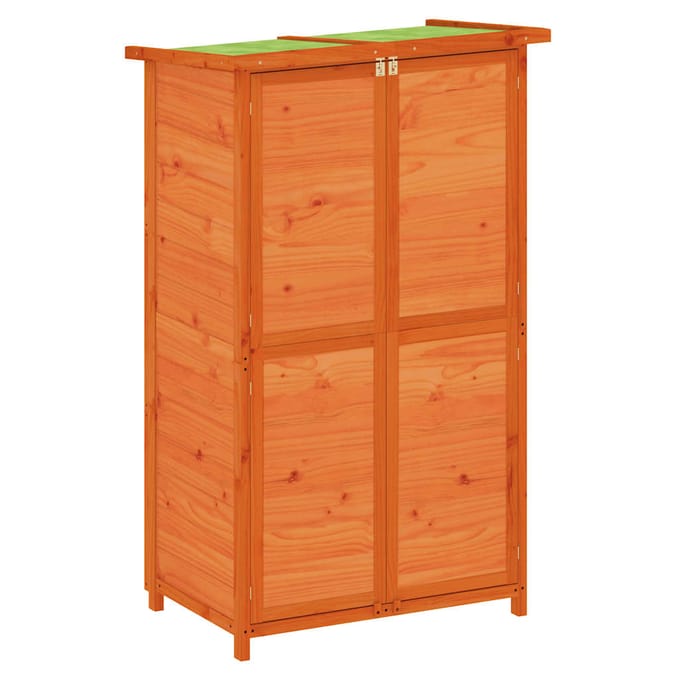 vidaXL - Tuinschuur - 83x57x140 - cm - massief - grenenhout - bruin
