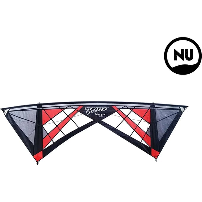 Vlieger met handvatten Revolution Kites Revolution Reflex 1.5 Rx Spiderweb (Avec Poignées - Sans Lignes)